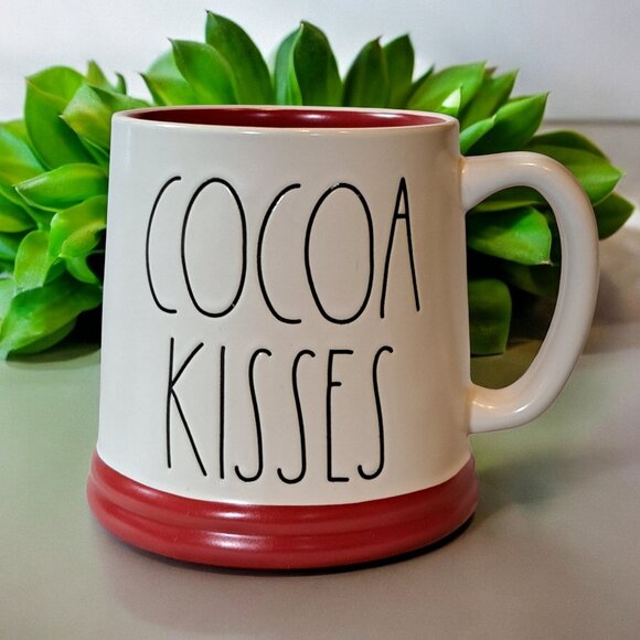 Rae Dunn Christmas Mug, Cocoa Kisses Reindeer, 20oz Ceramic Double Sided Cup - Picture 1 of 6